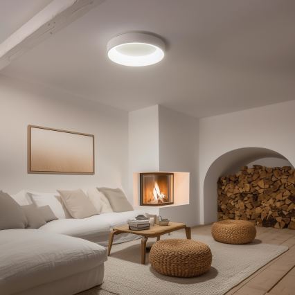 Brilagi - Ρυθμιζόμενο LED φωτιστικό οροφής FALCON LED/80W/230V 3000-6500K διάμ. 60 cm λευκό + τηλεχειριστήριο