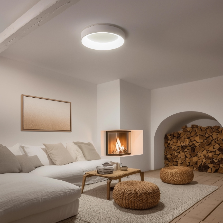 Brilagi - Ρυθμιζόμενο LED φωτιστικό οροφής FALCON LED/80W/230V 3000-6500K διάμ. 60 cm λευκό + τηλεχειριστήριο