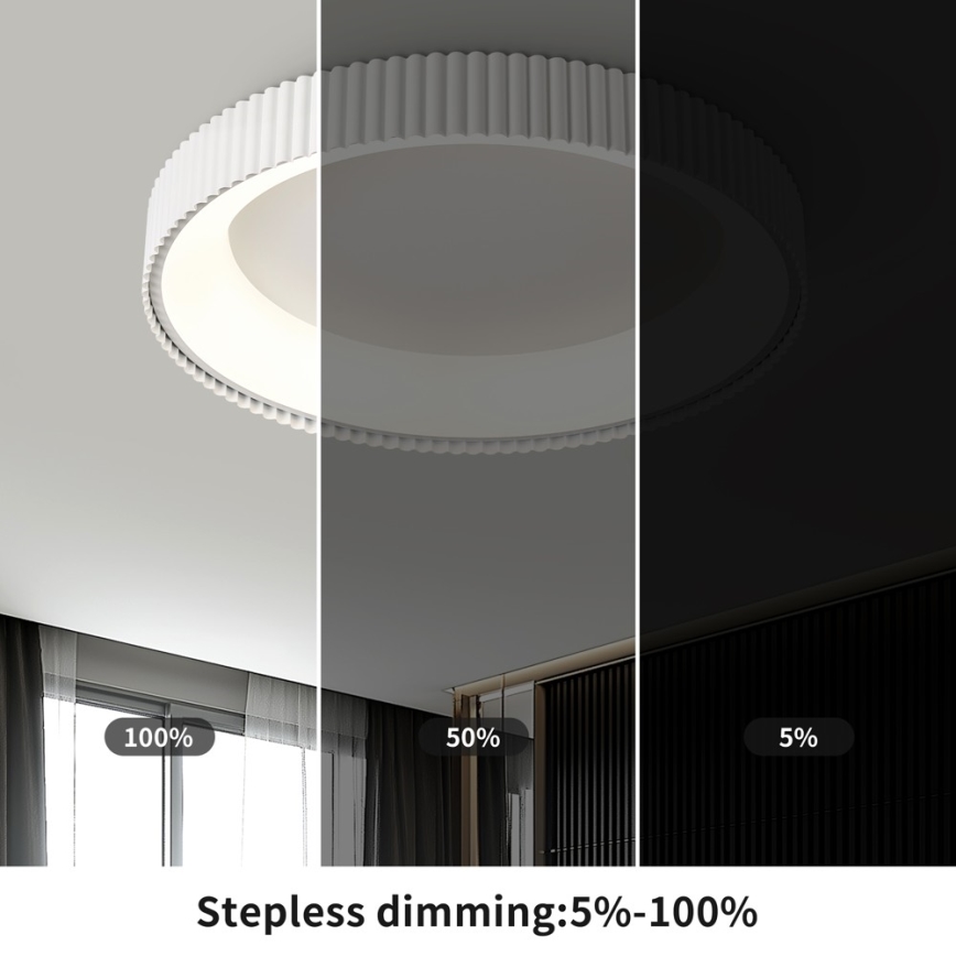 Brilagi - Ρυθμιζόμενο LED φωτιστικό οροφής FALCON MODERN LED/54W/230V 3000-6000K 60 cm λευκό + τηλεχειριστήριο