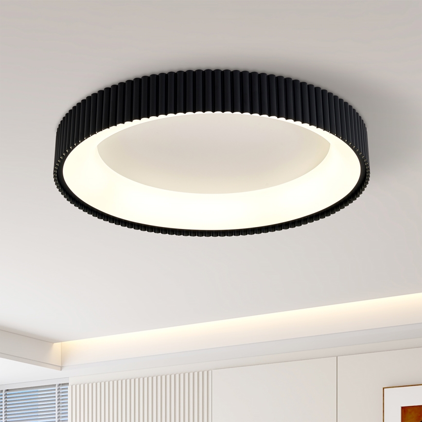 Brilagi - Ρυθμιζόμενο φωτιστικό οροφής LED FALCON MODERN LED/54W/230V 3000-6500K διάμ. 60 cm μαύρο + τηλεχειριστήριο
