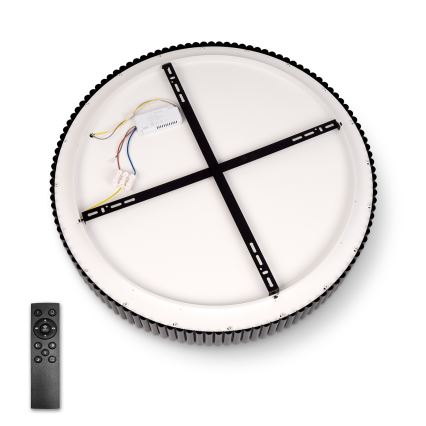Brilagi - Ρυθμιζόμενο φωτιστικό οροφής LED FALCON MODERN LED/54W/230V 3000-6500K διάμ. 60 cm μαύρο + τηλεχειριστήριο