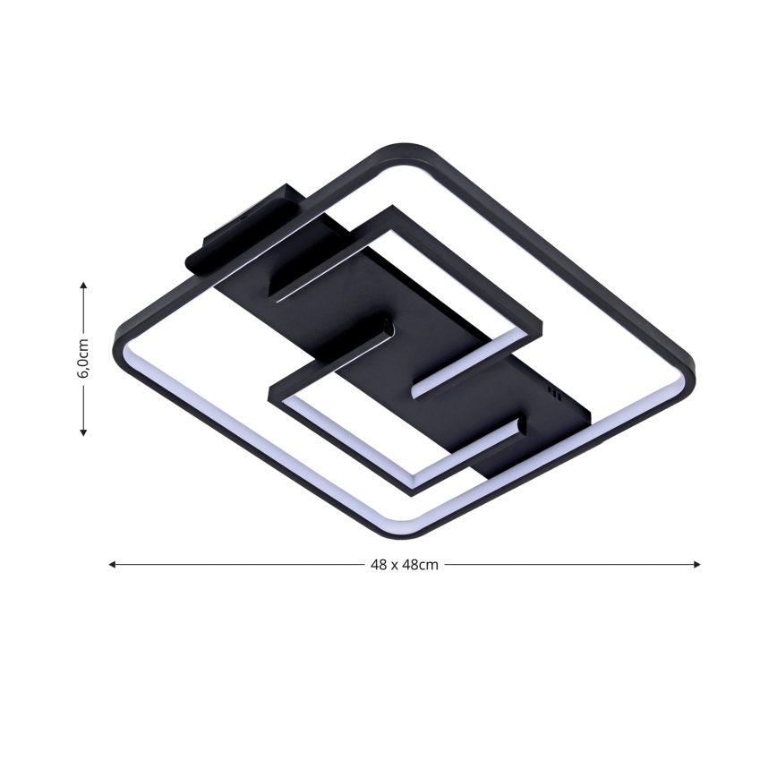 Brilagi - Ρυθμιζόμενο LED φωτιστικό οροφής FLARE LED/34W/230V 48x48 cm 3000-6000K + τηλεχειριστήριο