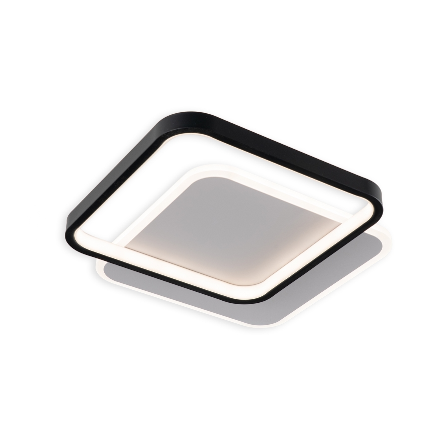 Brilagi - LED Ρυθμιζόμενο φωτιστικό οροφής FLARE LED/43W/230V 3000-6000K 39,5x45 cm λευκό/μαύρο + τηλεχειριστήριο