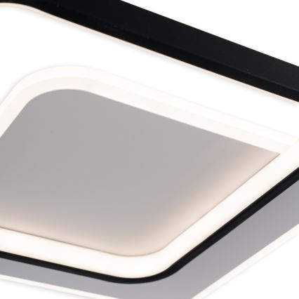 Brilagi - LED Ρυθμιζόμενο φωτιστικό οροφής FLARE LED/43W/230V 3000-6000K 39,5x45 cm λευκό/μαύρο + τηλεχειριστήριο