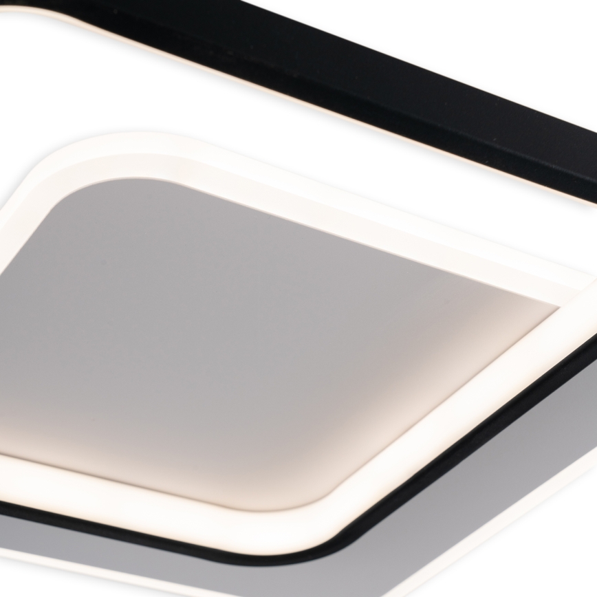 Brilagi - LED Ρυθμιζόμενο φωτιστικό οροφής FLARE LED/43W/230V 3000-6000K 39,5x45 cm λευκό/μαύρο + τηλεχειριστήριο