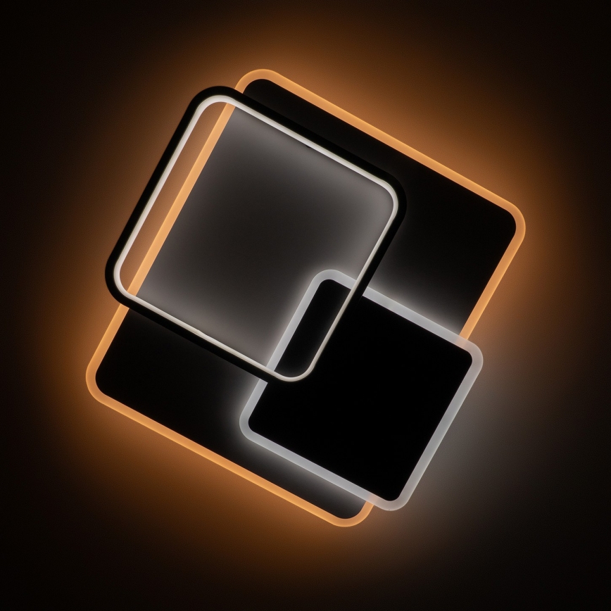 Brilagi - Ρυθμιζόμενο φωτιστικό οροφής FLARE LED/64W/230V 45x45 cm 3000/4000/6000K + τηλεχειριστήριο