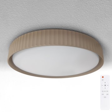 Brilagi - Ρυθμιζόμενο φωτιστικό οροφής LED LUCIA LED/48W/230V 3000-6500K Ø 41 cm καφέ + τηλεχειριστήριο