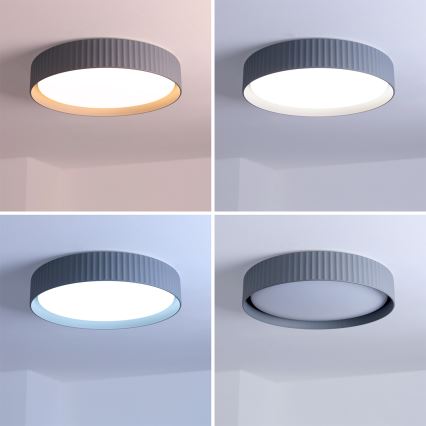 Brilagi - Ρυθμιζόμενο LED φωτιστικό οροφής LUCIA LED/48W/230V 3000-6500K Ø 41 cm γκρι + τηλεχειριστήριο