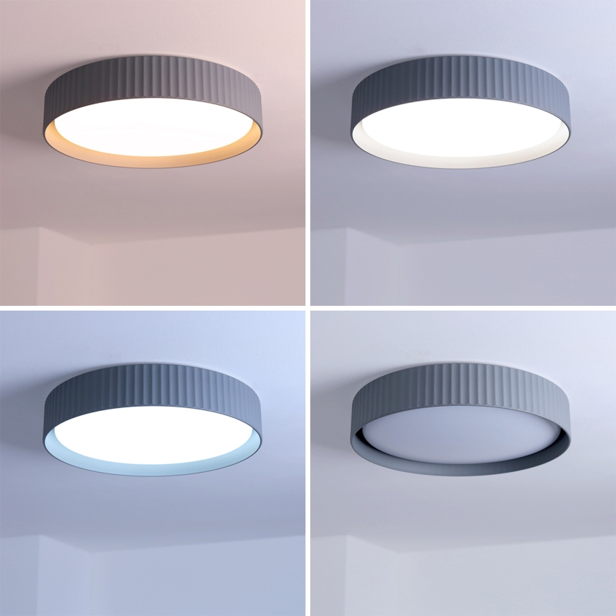 Brilagi - Ρυθμιζόμενο LED φωτιστικό οροφής LUCIA LED/48W/230V 3000-6500K Ø 41 cm γκρι + τηλεχειριστήριο
