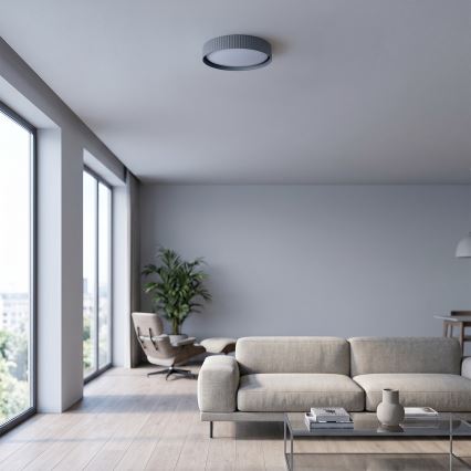 Brilagi - Ρυθμιζόμενο LED φωτιστικό οροφής LUCIA LED/48W/230V 3000-6500K Ø 41 cm γκρι + τηλεχειριστήριο