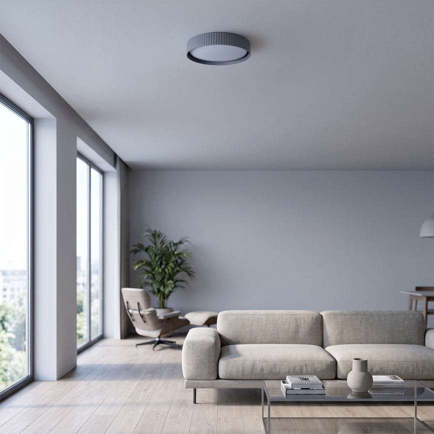 Brilagi - Ρυθμιζόμενο LED φωτιστικό οροφής LUCIA LED/48W/230V 3000-6500K Ø 41 cm γκρι + τηλεχειριστήριο