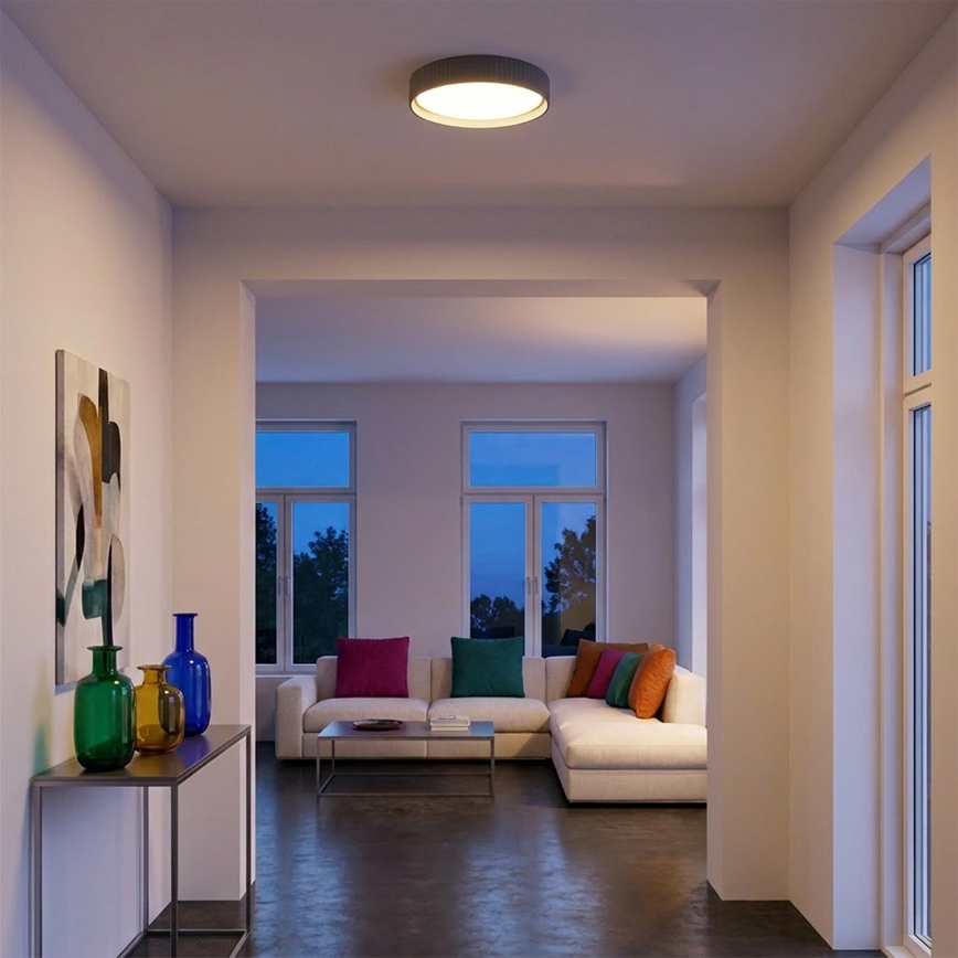 Brilagi - Ρυθμιζόμενο LED φωτιστικό οροφής LUCIA LED/48W/230V 3000-6500K Ø 41 cm γκρι + τηλεχειριστήριο