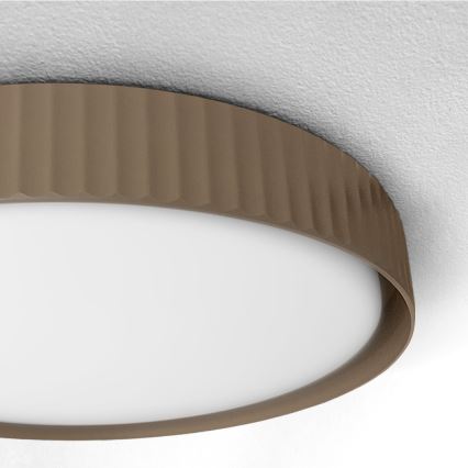 Brilagi - Ρυθμιζόμενο LED φωτιστικό οροφής LUCIA LED/60W/230V 3000-6500K, διάμ. 59 cm, καφέ, με τηλεχειριστήριο