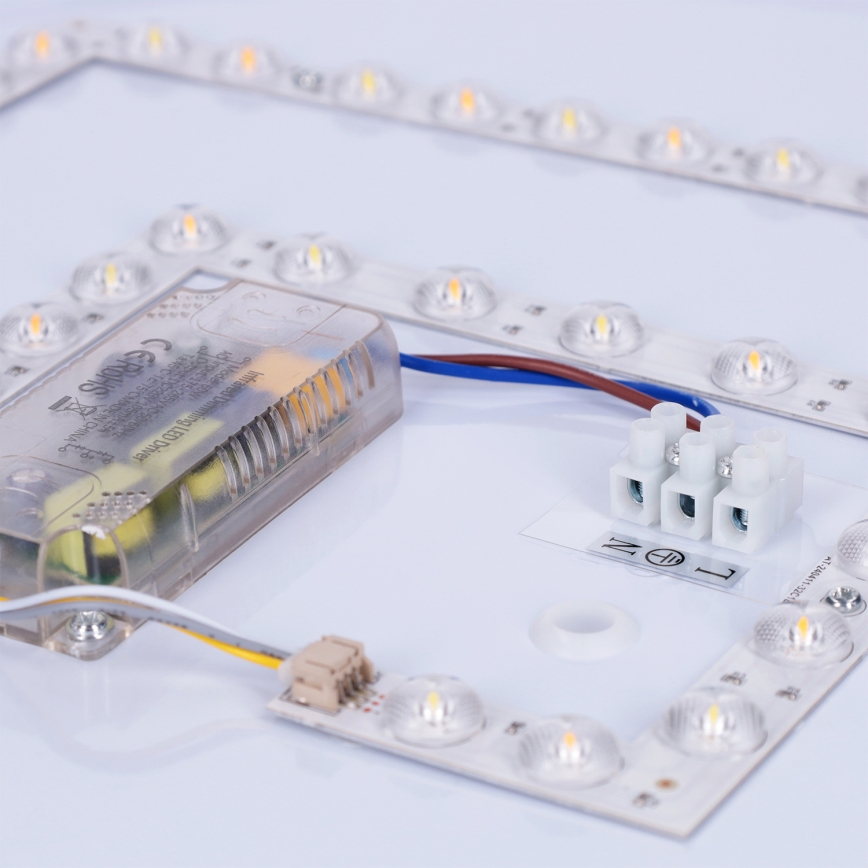 Brilagi - Ρυθμιζόμενο LED φωτιστικό οροφής LUCIA LED/60W/230V 3000-6500K, διάμ. 59 cm, καφέ, με τηλεχειριστήριο