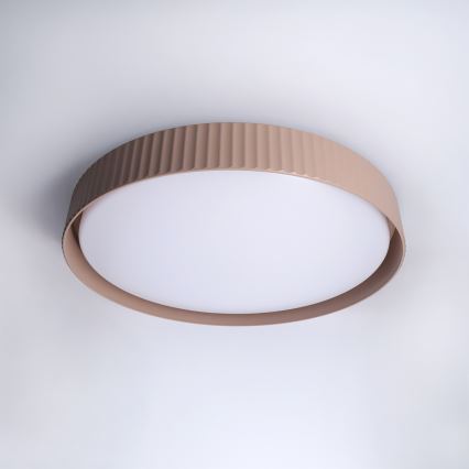 Brilagi - Ρυθμιζόμενο LED φωτιστικό οροφής LUCIA LED/60W/230V 3000-6500K, διάμ. 59 cm, καφέ, με τηλεχειριστήριο