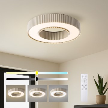 Brilagi - Ρυθμιζόμενο φωτιστικό οροφής LED LUMIX LED/48W/230V 3000-6000K μπεζ διάμ. 50 εκ. + τηλεχειριστήριο