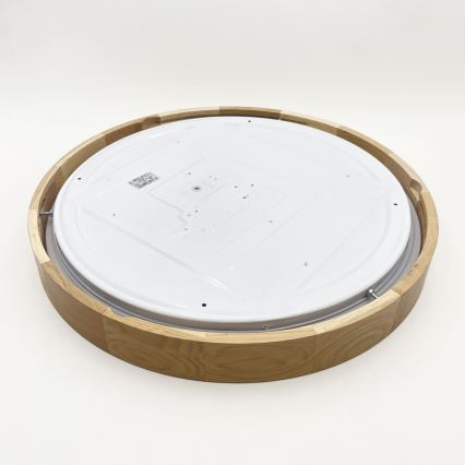 Brilagi - Ρυθμιζόμενο LED φωτιστικό οροφής MANAROLA SMART LED/36W/230V 3000-6000K Wi-Fi Tuya Beacon Ø 51 εκ. δρυς + τηλεχειριστήριο