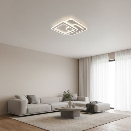 Brilagi - LED ρυθμιζόμενο φωτιστικό οροφής MODERN LED/80W/230V 3000-6000K 52,5x52,5 cm + τηλεχειριστήριο