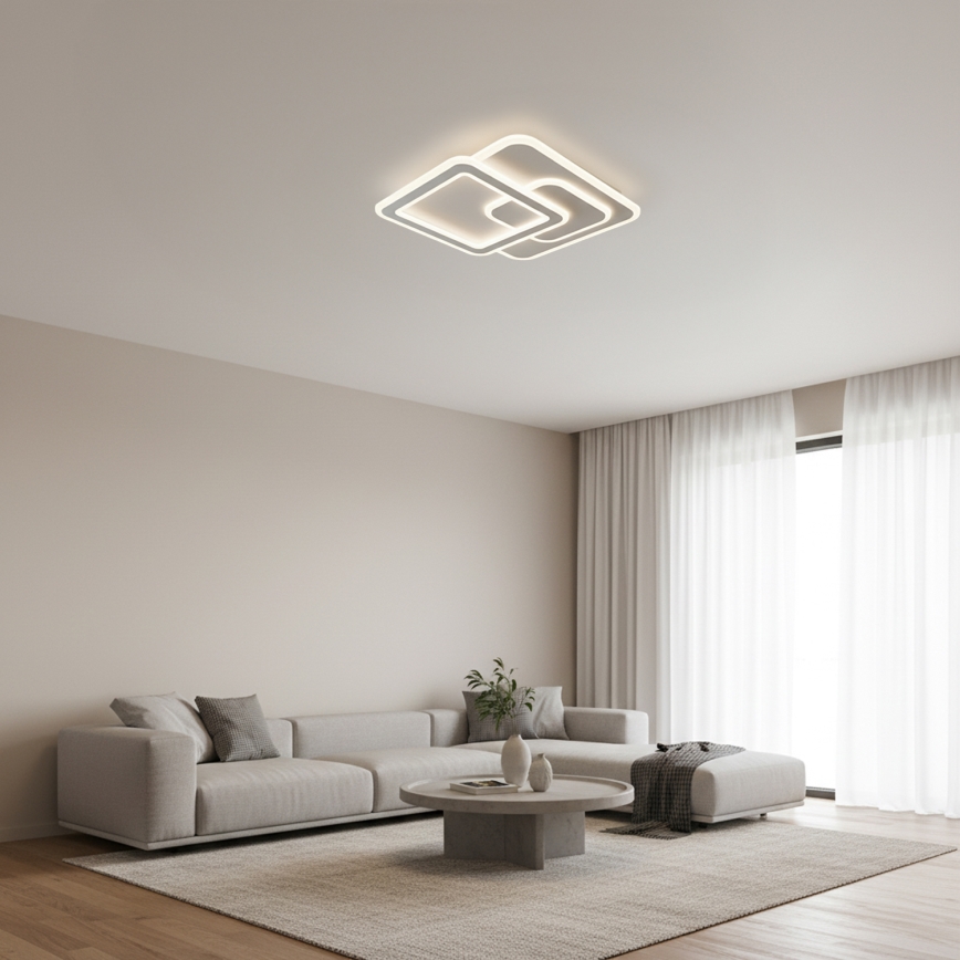 Brilagi - LED ρυθμιζόμενο φωτιστικό οροφής MODERN LED/80W/230V 3000-6000K 52,5x52,5 cm + τηλεχειριστήριο