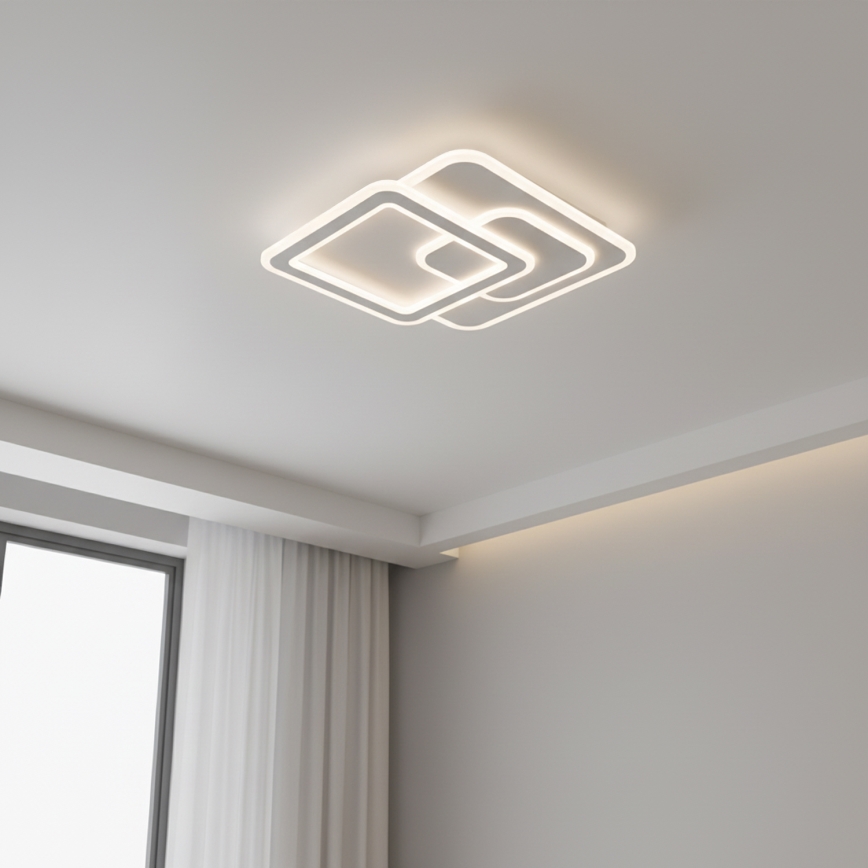 Brilagi - LED ρυθμιζόμενο φωτιστικό οροφής MODERN LED/80W/230V 3000-6000K 52,5x52,5 cm + τηλεχειριστήριο