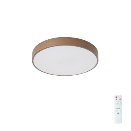 Brilagi - Ρυθμιζόμενο φωτιστικό οροφής LED POOL LED/36W/230V 3000-6000K, διάμ. 30 cm, καφέ + τηλεχειριστήριο