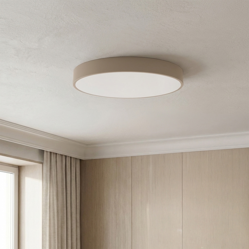 Brilagi - Ρυθμιζόμενο φωτιστικό οροφής LED POOL LED/36W/230V 3000-6000K Ø 30 εκ. μπεζ + τηλεχειριστήριο