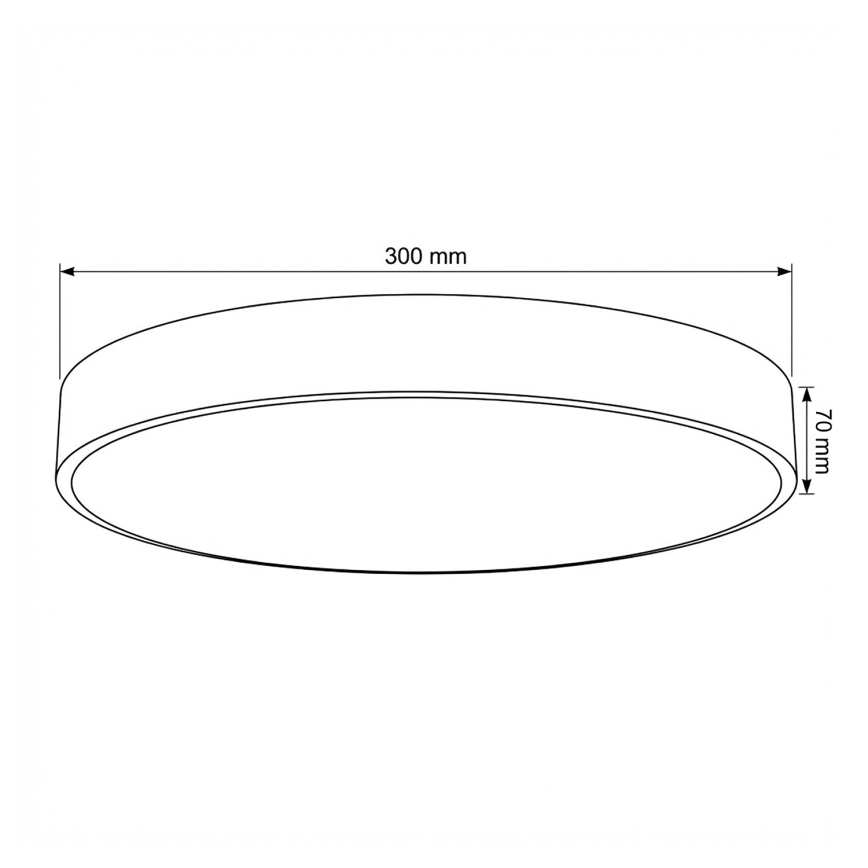 Brilagi - Ρυθμιζόμενο φωτιστικό οροφής LED POOL LED/36W/230V 3000-6000K Ø 30 εκ. μπεζ + τηλεχειριστήριο