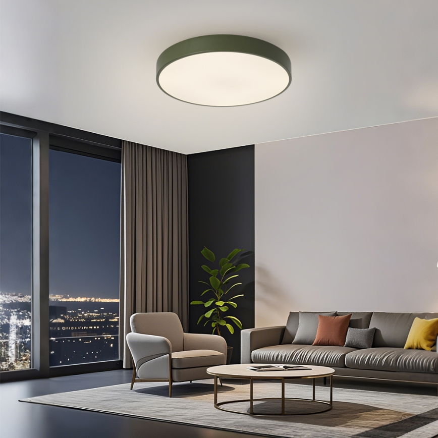 Brilagi - Ρυθμιζόμενο LED φωτιστικό οροφής POOL LED/60W/230V 3000-6000K διάμ. 50 εκ. πράσινο + τηλεχειριστήριο