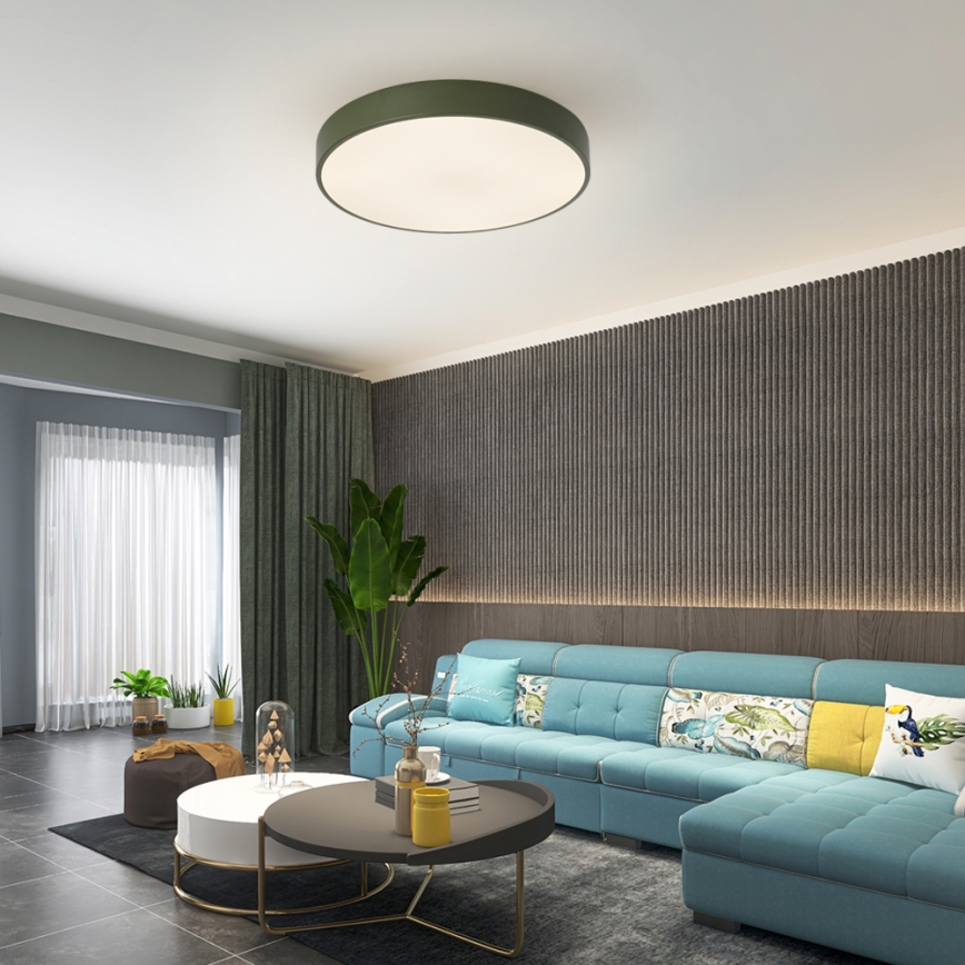 Brilagi - Ρυθμιζόμενο LED φωτιστικό οροφής POOL LED/60W/230V 3000-6000K διάμ. 50 εκ. πράσινο + τηλεχειριστήριο