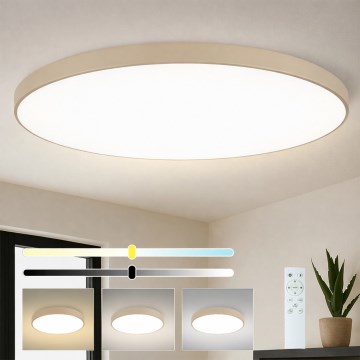 Brilagi - Ρυθμιζόμενο φωτιστικό οροφής LED POOL SMART LED/180W/230V 3000-6000K 120 cm μπεζ Wi-Fi Tuya + τηλεχειριστήριο