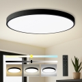 Brilagi - Ρυθμιζόμενο φωτιστικό οροφής LED POOL SMART LED/180W/230V 3000-6000K διάμ. 120 cm Wi-Fi Tuya μαύρο + τηλεχειριστήριο