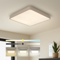Brilagi - Ρυθμιζόμενο φωτιστικό οροφής LED POOL SQUARE LED/36W/230V 3000-6000K 40x40 cm μπεζ + τηλεχειριστήριο