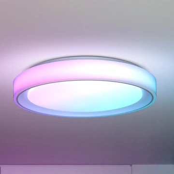 Brilagi - Ρυθμιζόμενο φωτιστικό οροφής LED RGB FLOCO LED/30W/230V διάμ. 39,5 cm 3000-6500K Wi-Fi Tuya + LED/6W + τηλεχειριστήριο