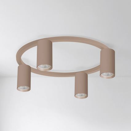 Brilagi - LED RGBW ρυθμιζόμενο φωτιστικό οροφής SELE 4xGU10/6,5W/230V 2700-6500K μπεζ