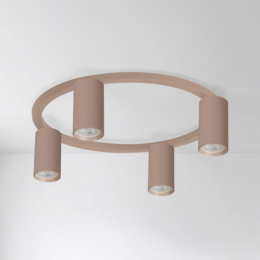 Brilagi - LED RGBW ρυθμιζόμενο φωτιστικό οροφής SELE 4xGU10/6,5W/230V 2700-6500K μπεζ