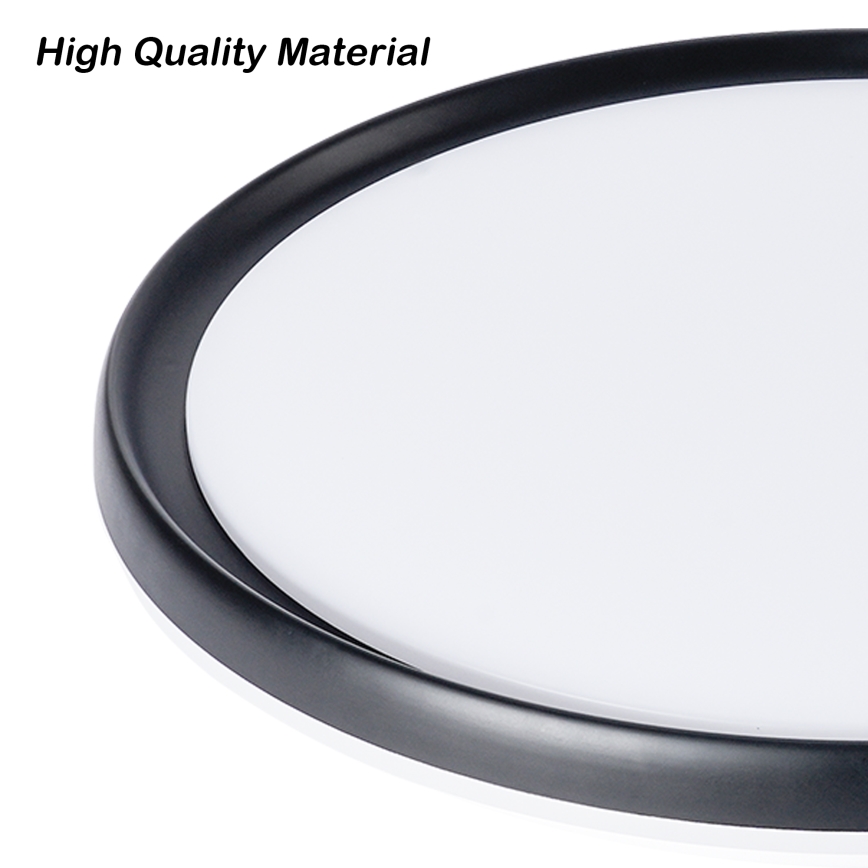 Brilagi - Ρυθμιζόμενο LED φωτιστικό οροφής RIVO LED/72W/230V 3000-6000K μαύρο Ø 50 cm + τηλεχειριστήριο