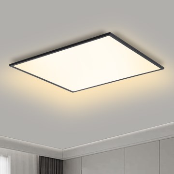 Brilagi - Ρυθμιζόμενο φωτιστικό οροφής LED SLIMFRAME LED/58W/230V 60x60 cm 3000-6000K μαύρο + τηλεχειριστήριο