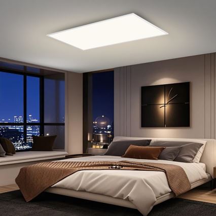 Brilagi - Ρυθμιζόμενο LED φωτιστικό οροφής SLIMFRAME LED/80W/230V 120x60 cm 3000-6000K λευκό + τηλεχειριστήριο