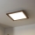 Brilagi - Ρυθμιζόμενο φωτιστικό οροφής LED SLIMFRAME WOOD LED/36W/230V 49,5x49,5 cm 3000-6000K σκούρο καφέ + τηλεχειριστήριο