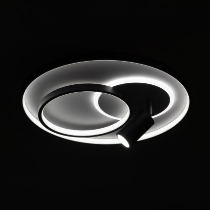 Brilagi - Ρυθμιζόμενο LED φωτιστικό οροφής UNITY LED/60W/230V + 1xGU10/3W 3000-6000K Ø 50 cm λευκό/μαύρο + τηλεχειριστήριο