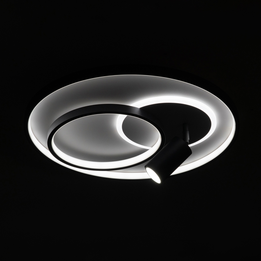 Brilagi - Ρυθμιζόμενο LED φωτιστικό οροφής UNITY LED/60W/230V + 1xGU10/3W 3000-6000K Ø 50 cm λευκό/μαύρο + τηλεχειριστήριο