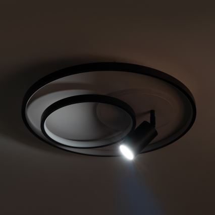 Brilagi - Ρυθμιζόμενο LED φωτιστικό οροφής UNITY LED/60W/230V + 1xGU10/3W 3000-6000K Ø 50 cm λευκό/μαύρο + τηλεχειριστήριο