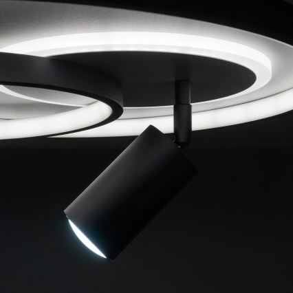 Brilagi - Ρυθμιζόμενο LED φωτιστικό οροφής UNITY LED/60W/230V + 1xGU10/3W 3000-6000K Ø 50 cm λευκό/μαύρο + τηλεχειριστήριο