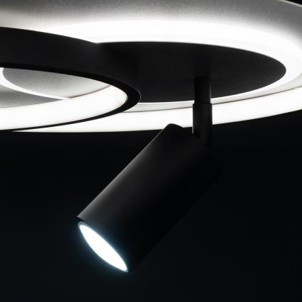 Brilagi - Ρυθμιζόμενο LED φωτιστικό οροφής UNITY LED/60W/230V + 1xGU10/3W 3000-6000K Ø 50 cm λευκό/μαύρο + τηλεχειριστήριο