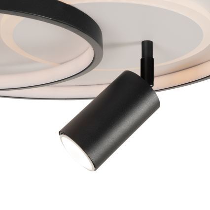 Brilagi - Ρυθμιζόμενο LED φωτιστικό οροφής UNITY LED/60W/230V + 1xGU10/3W 3000-6000K Ø 50 cm λευκό/μαύρο + τηλεχειριστήριο