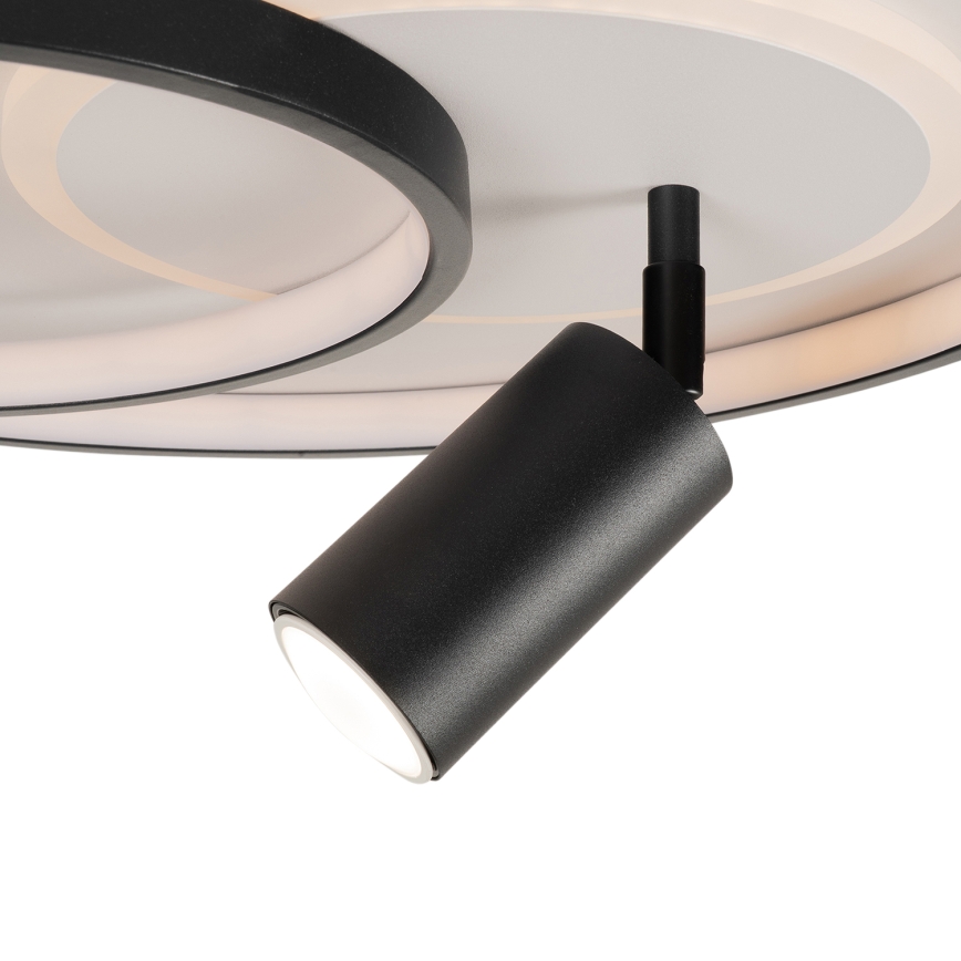 Brilagi - Ρυθμιζόμενο LED φωτιστικό οροφής UNITY LED/60W/230V + 1xGU10/3W 3000-6000K Ø 50 cm λευκό/μαύρο + τηλεχειριστήριο