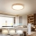 Brilagi - Ρυθμιζόμενο φωτιστικό οροφής LED WOODROUND LED/30W/230V 3000-6000K Ø 40 cm ξύλο CRI 90 + τηλεχειριστήριο