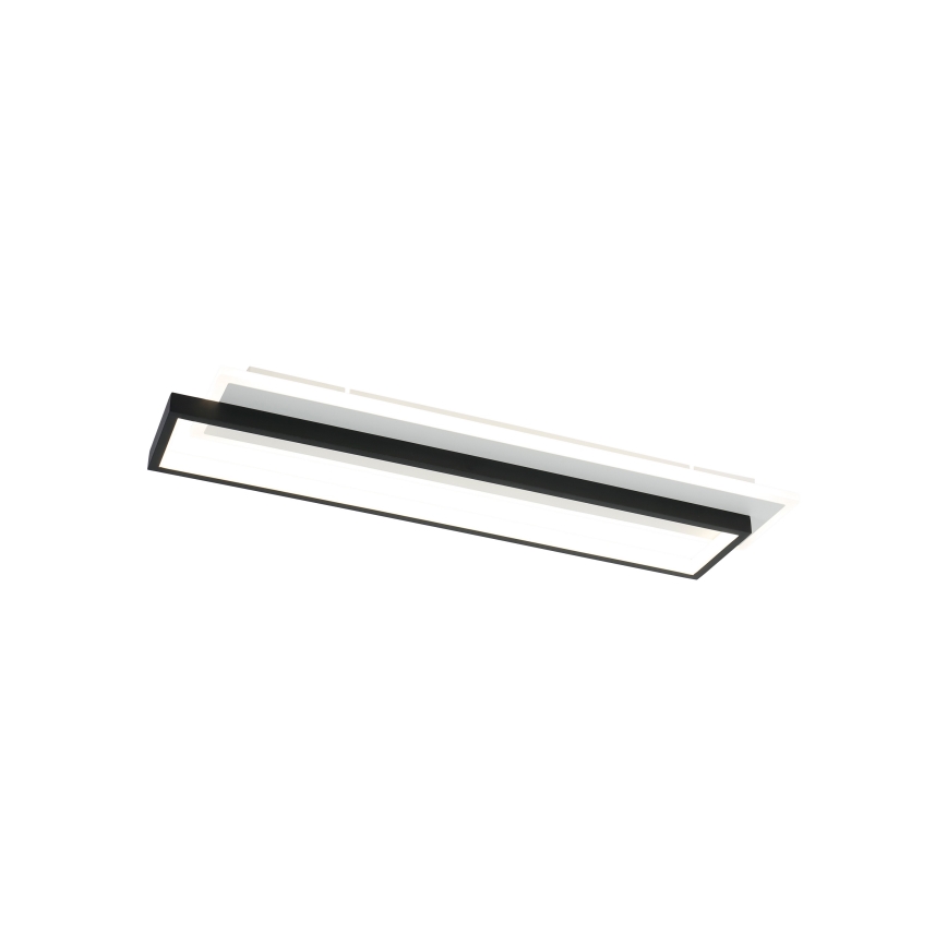 Brilagi - Ρυθμιζόμενο LED φωτιστικό οροφής OUTLINE LED/66W/230V 3000-6000K 15x60 cm λευκό/μαύρο + τηλεχειριστήριο