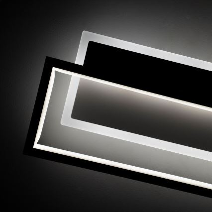 BRILAGI - Ρυθμιζόμενο LED φωτιστικό οροφής OUTLINE LED/66W/230V 3000-6000K 15x60 cm λευκό/μαύρο + τηλεχειριστήριο