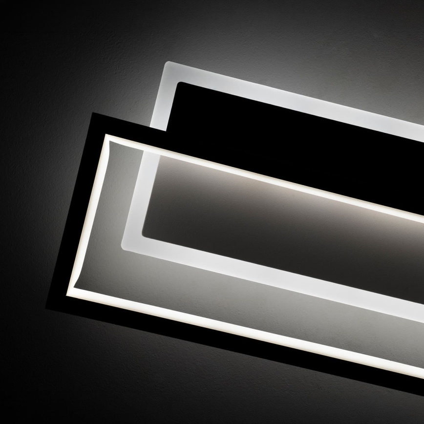 BRILAGI - Ρυθμιζόμενο LED φωτιστικό οροφής OUTLINE LED/66W/230V 3000-6000K 15x60 cm λευκό/μαύρο + τηλεχειριστήριο
